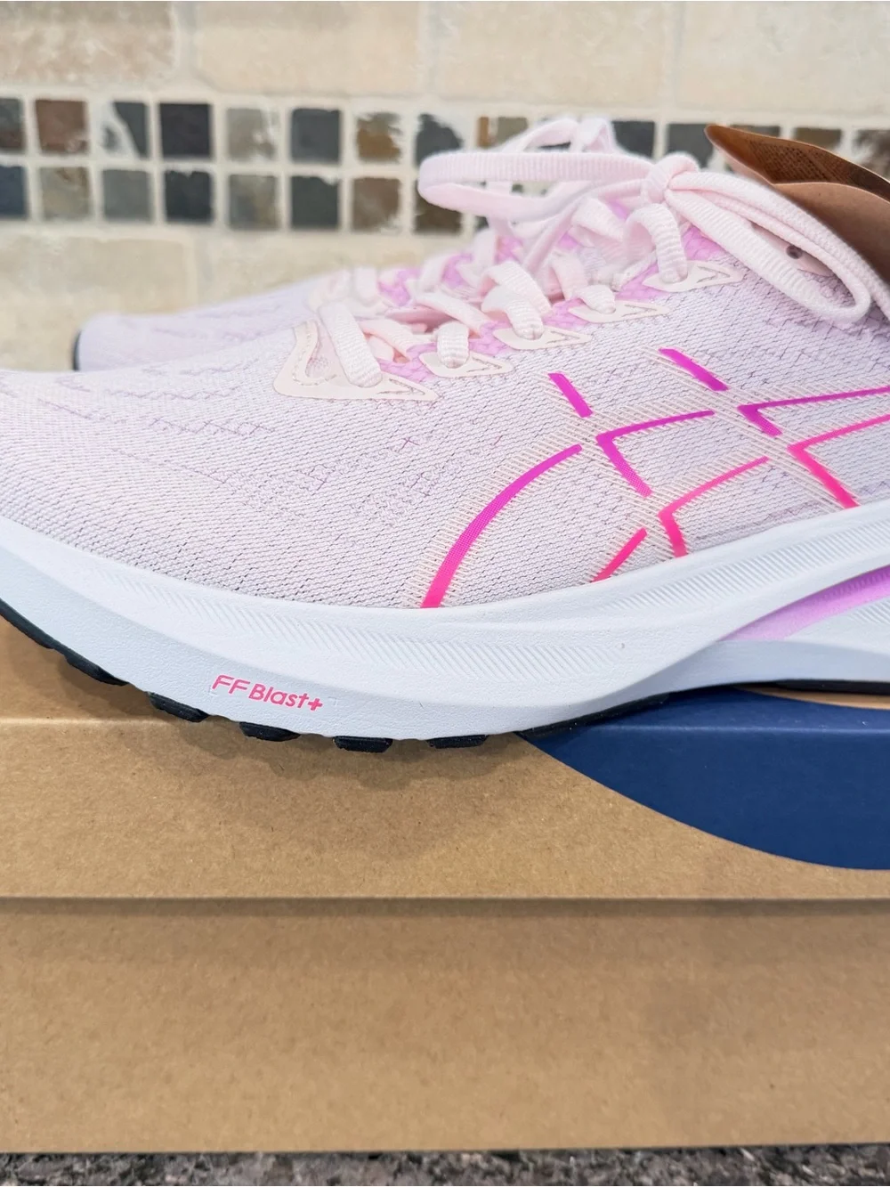 New ASICS GT-2000 13 Pale Pink with Bold Magenta Women's Athletic Running Shoes